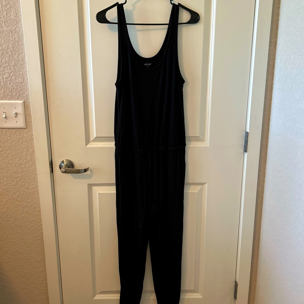 Black Aerie Tank Top Jumpsuit